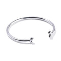 Bone bangle - Silver