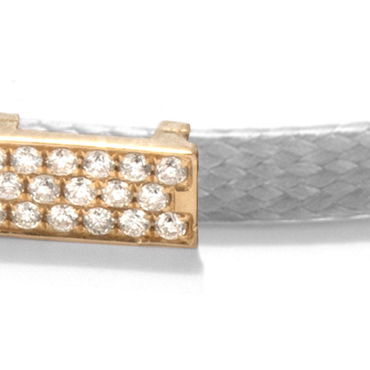 Diamond brick bracelet