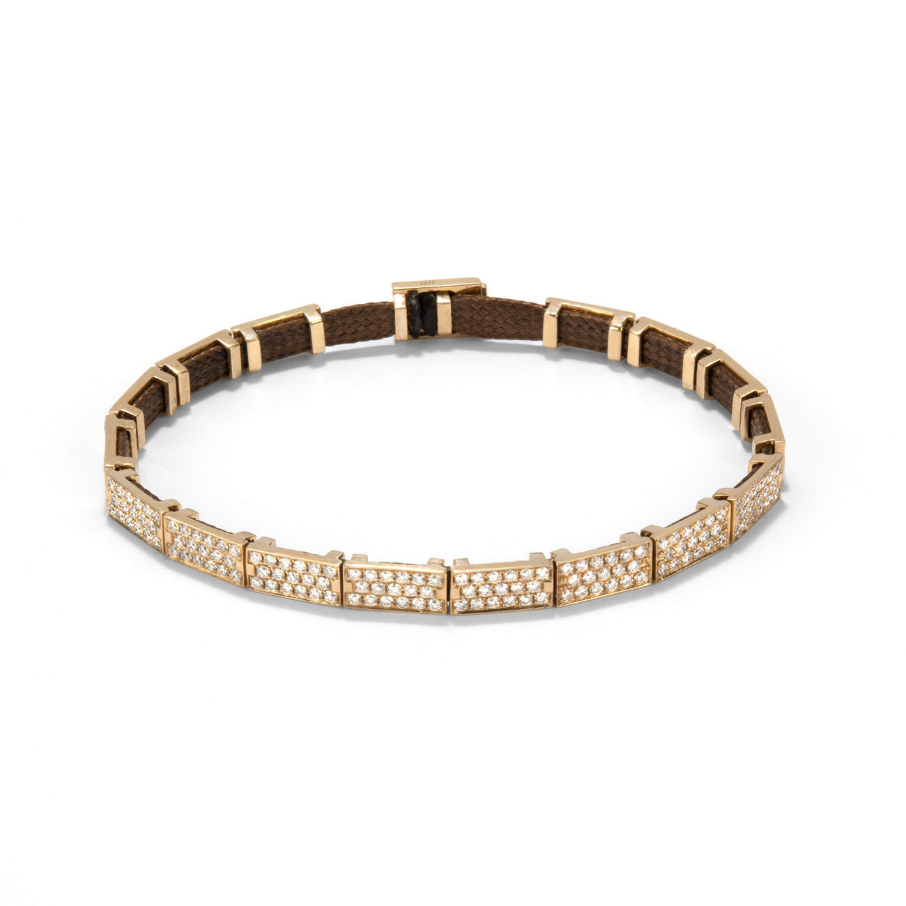 Diamond brick bracelet