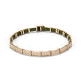 Diamond brick bracelet