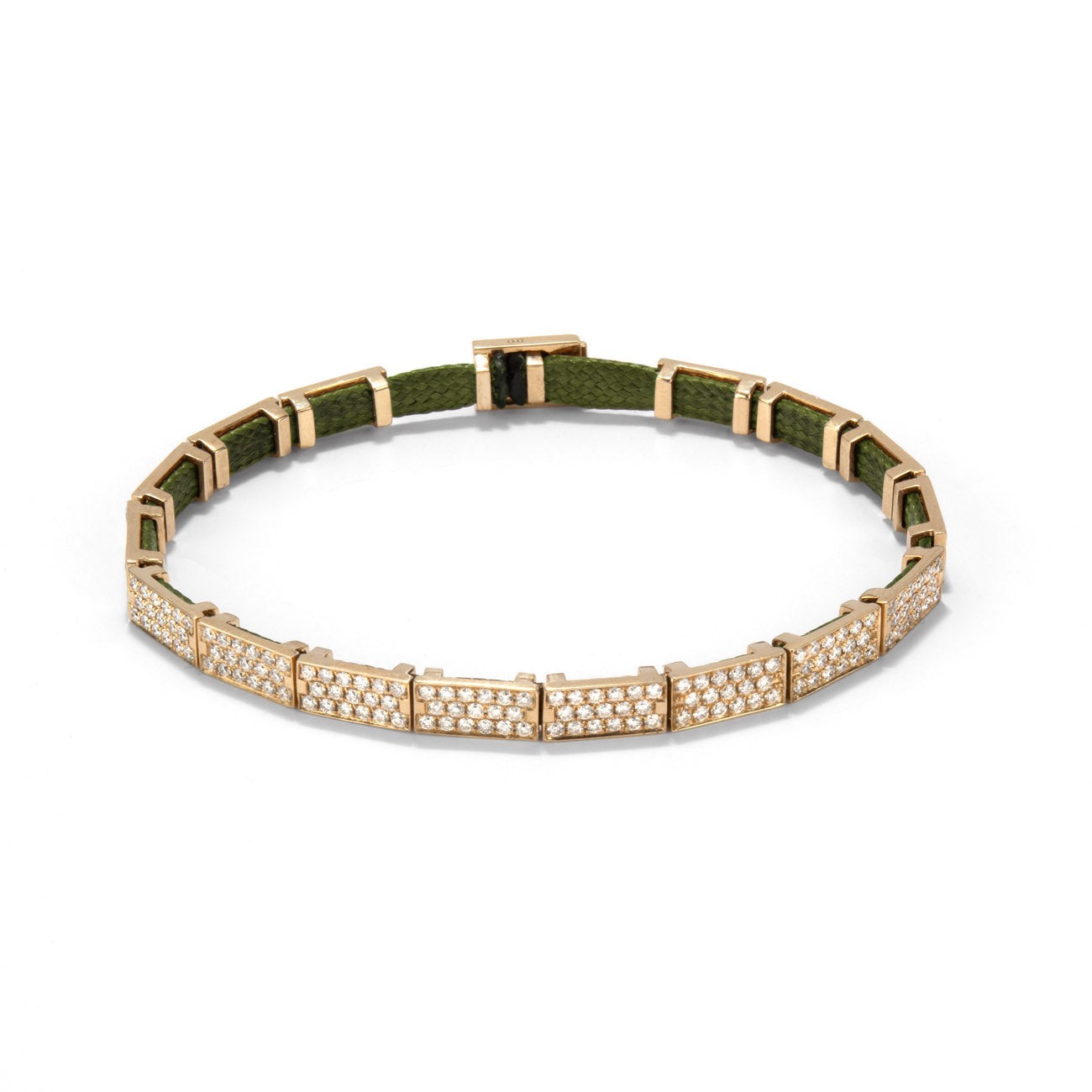 Diamond brick bracelet