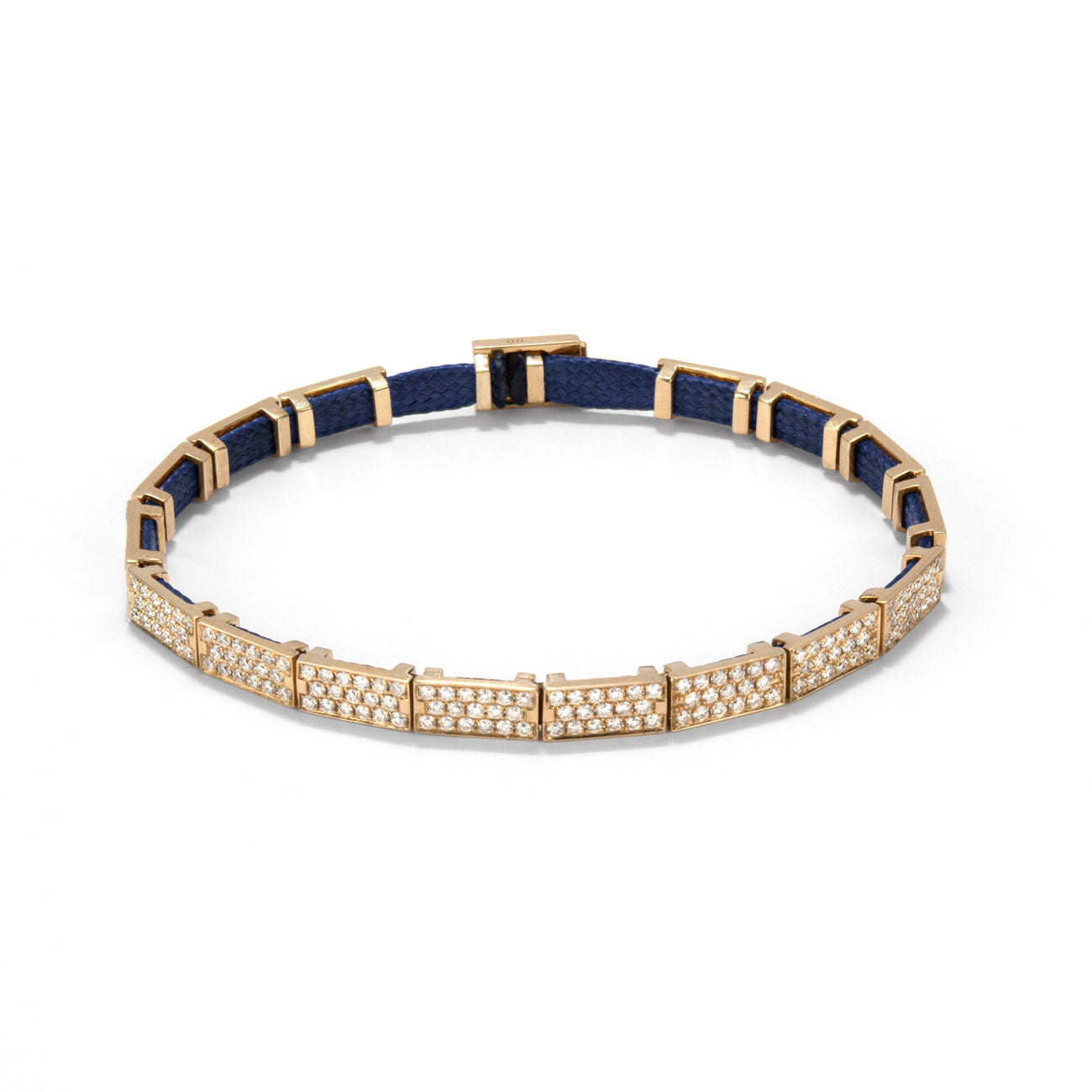 Diamond brick bracelet