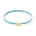 Flat cord Lock bracelet - Gold