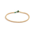 Frosted gold beads bracelet