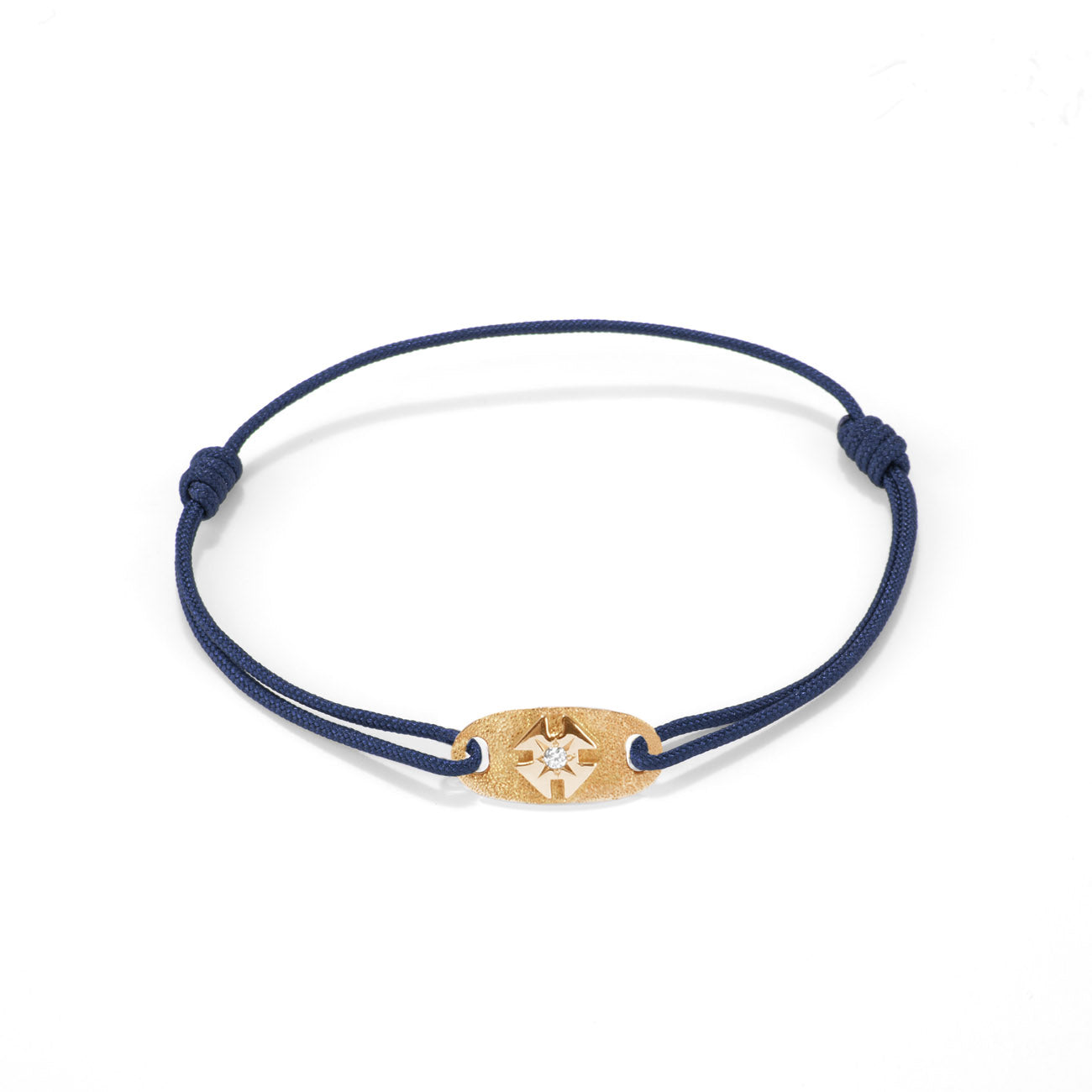 Gold batch with Nylon cord