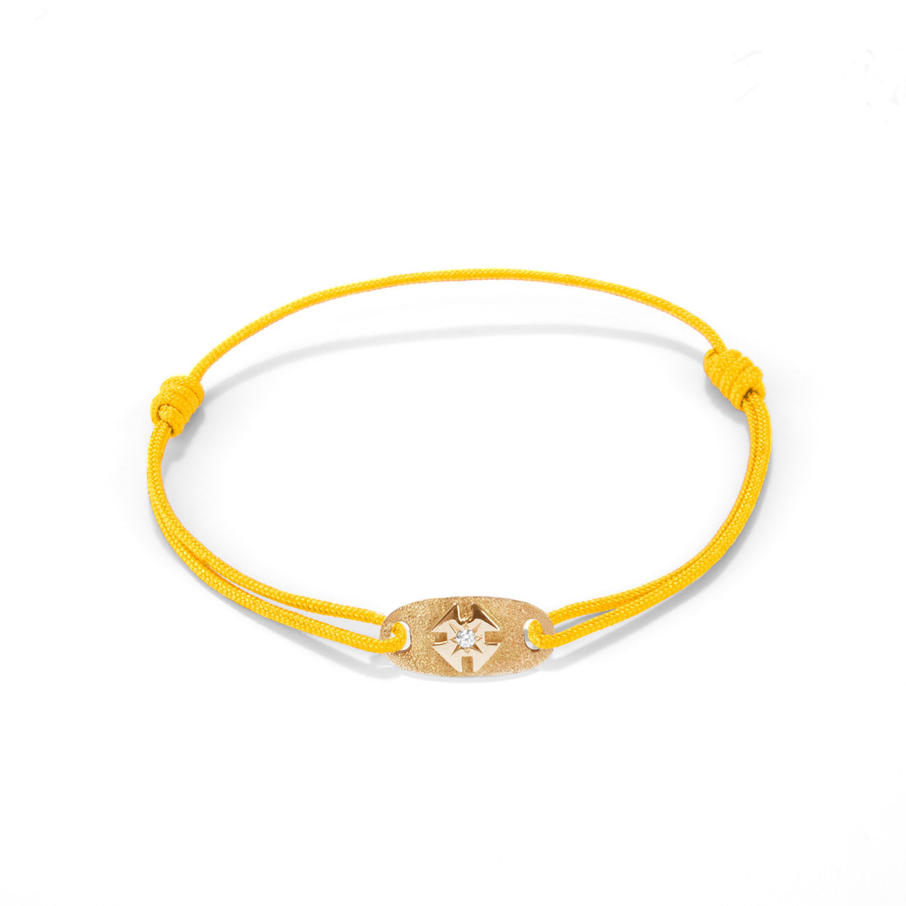 Gold batch with Nylon cord