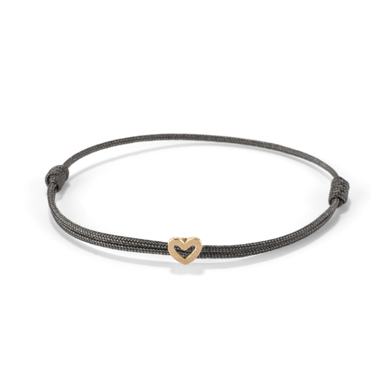 Heart on nylon cord - Gold