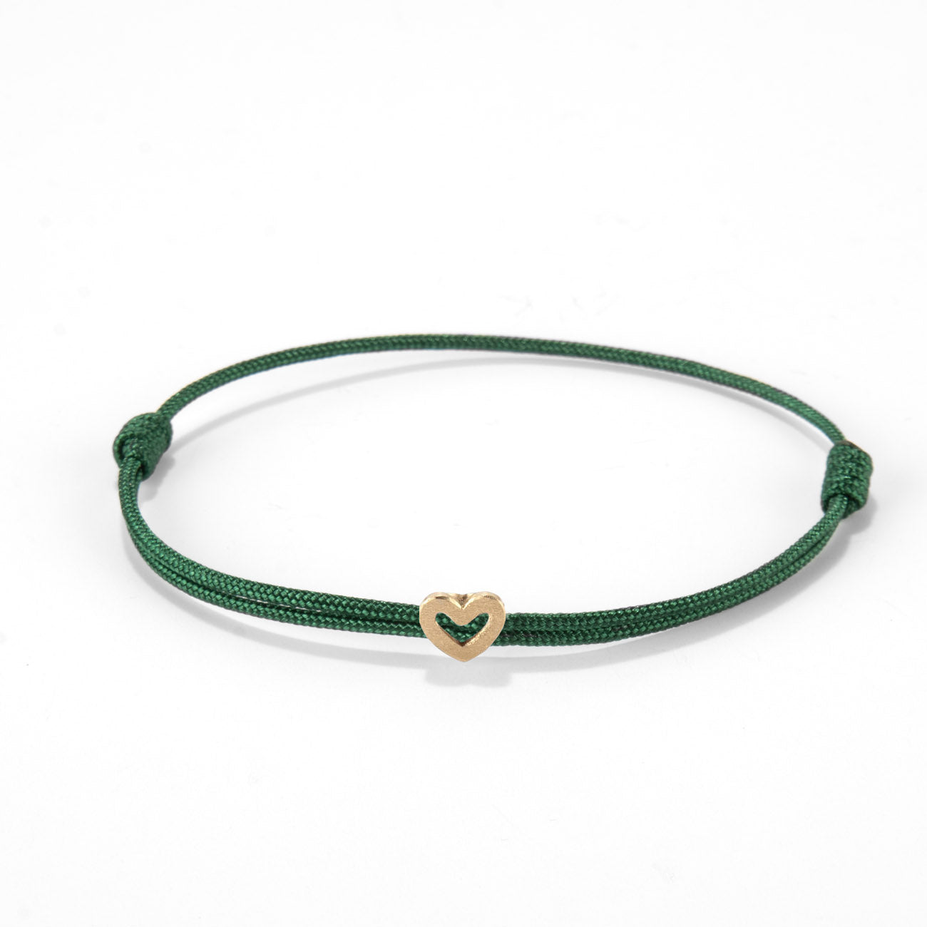 Heart on nylon cord - Gold