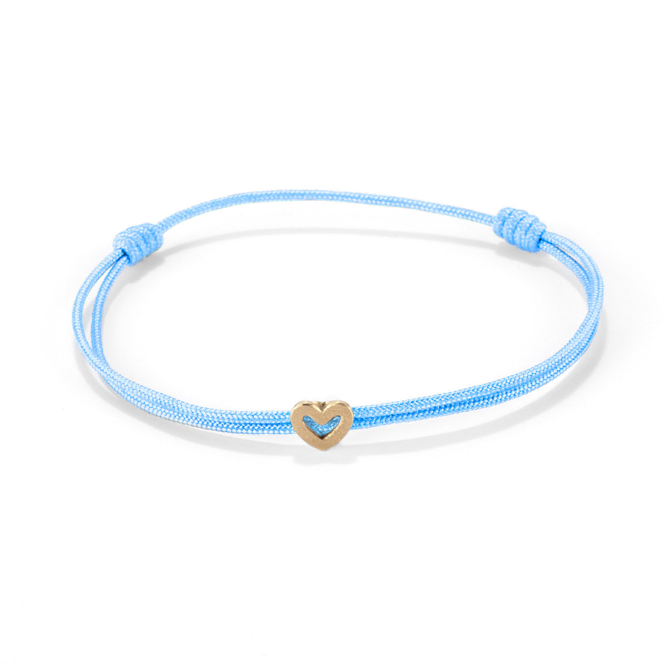 Heart on nylon cord - Gold