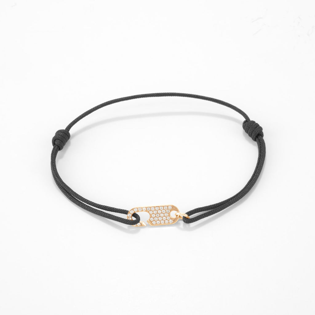 Hook diamond bracelet Single - Gold