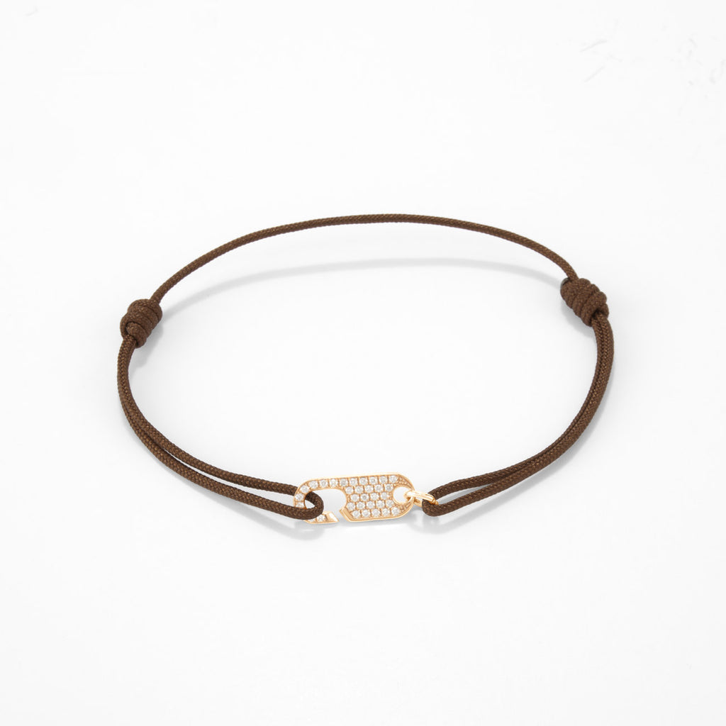 Hook diamond bracelet Single - Gold