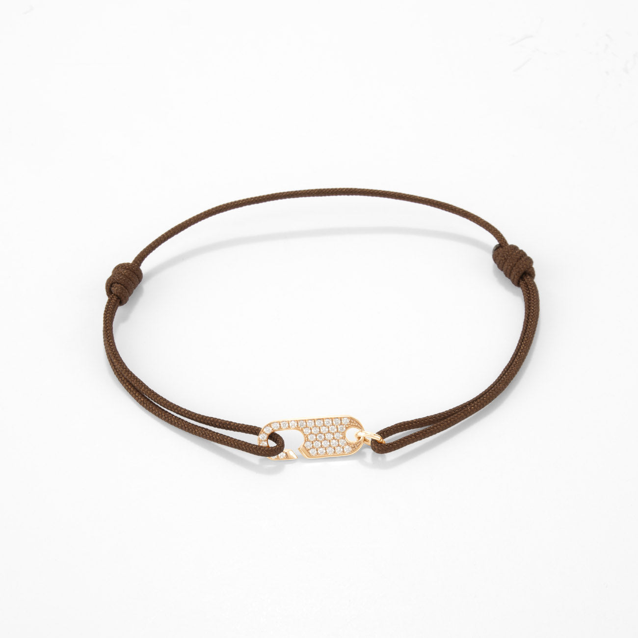 Hook diamond bracelet Single - Gold