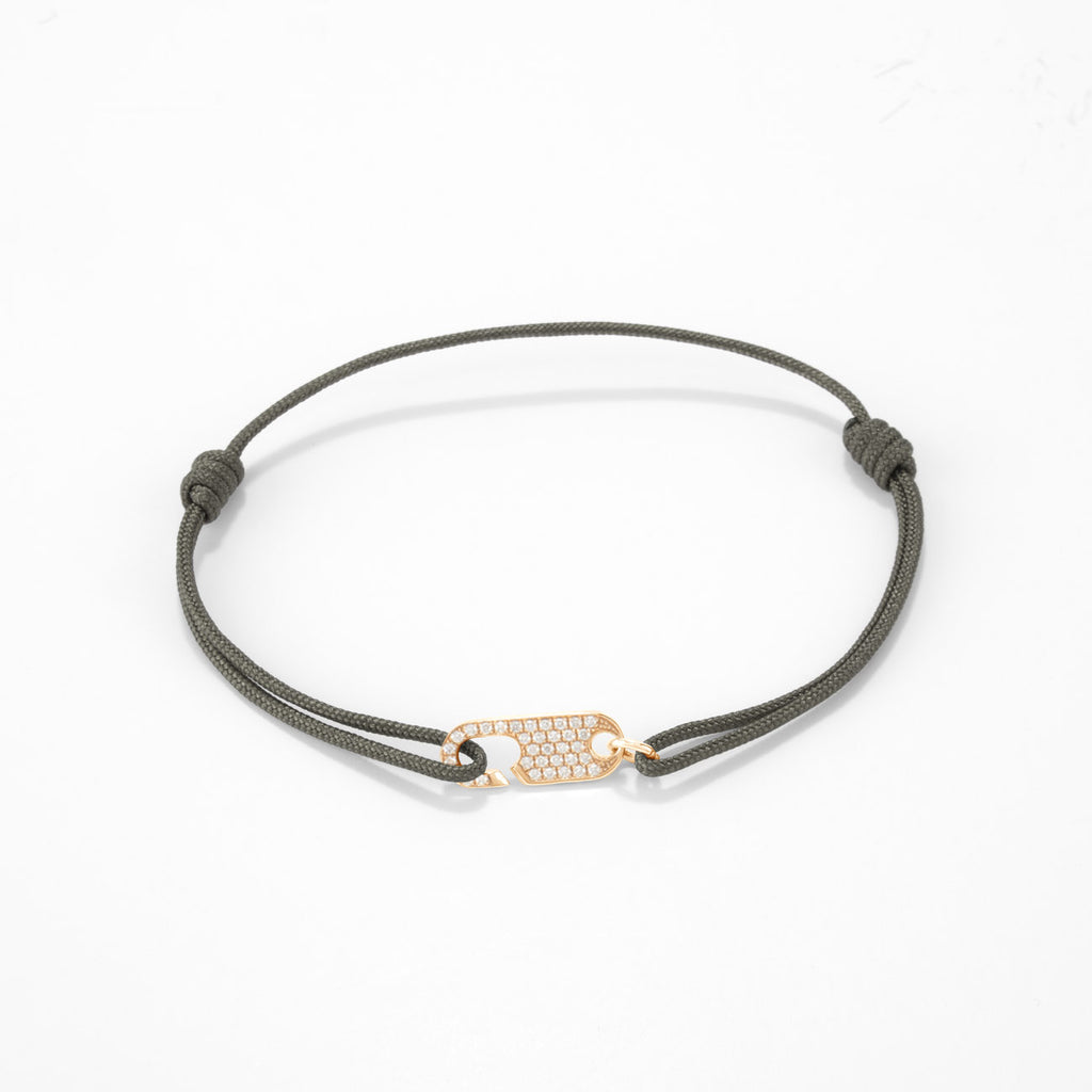 Hook diamond bracelet Single - Gold