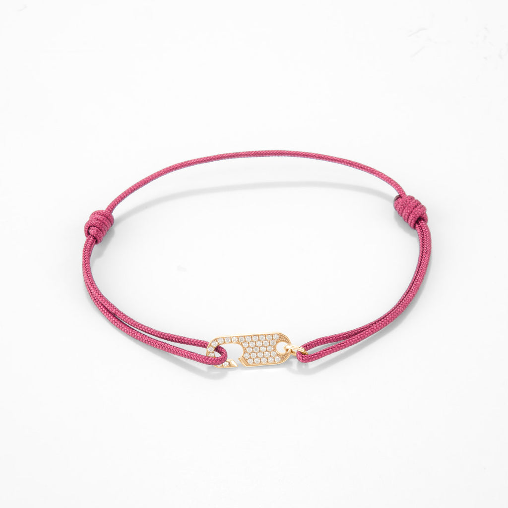 Hook diamond bracelet Single - Gold