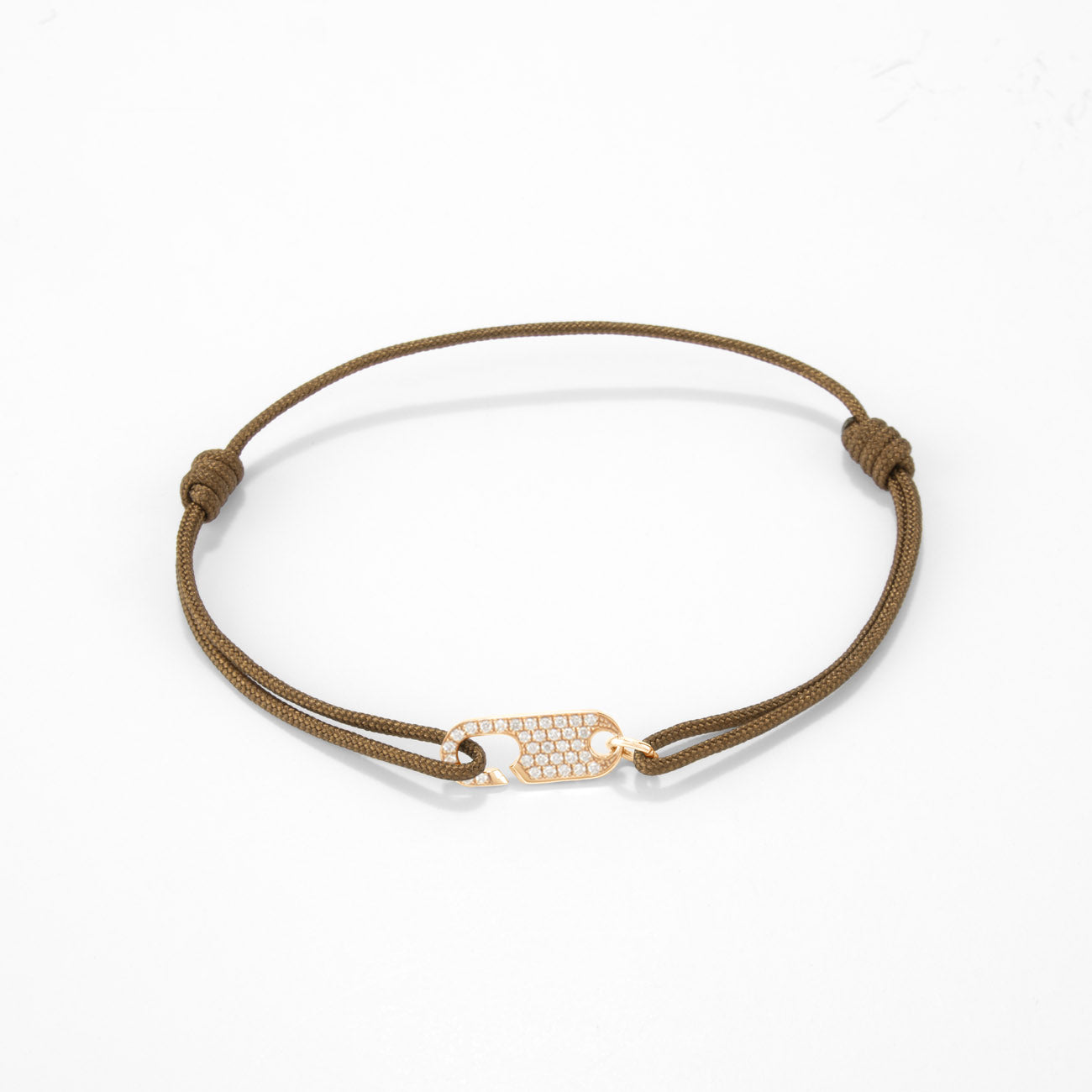 Hook diamond bracelet Single - Gold