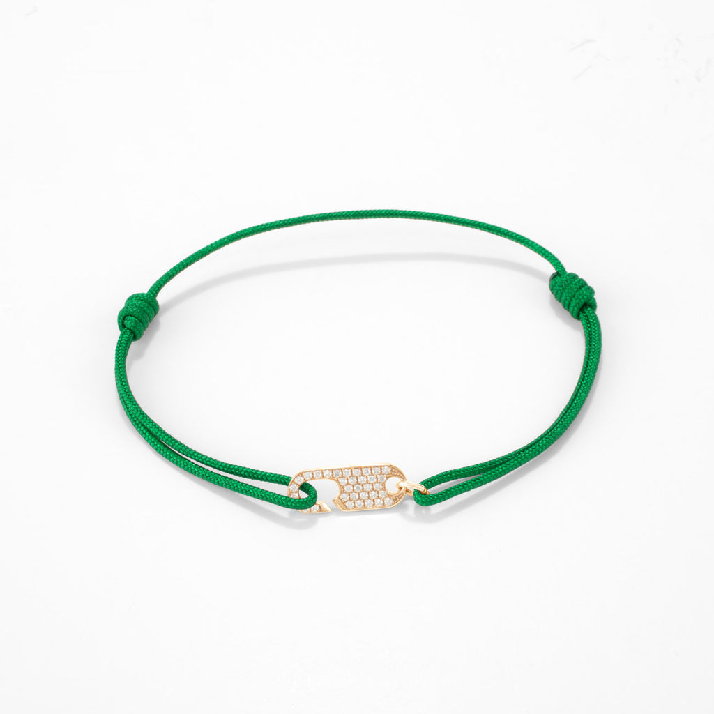 Hook diamond bracelet Single - Gold