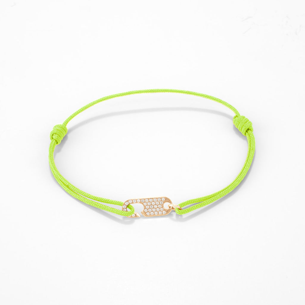 Hook diamond bracelet Single - Gold