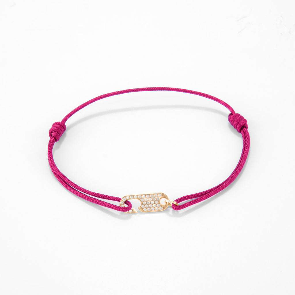 Hook diamond bracelet Single - Gold