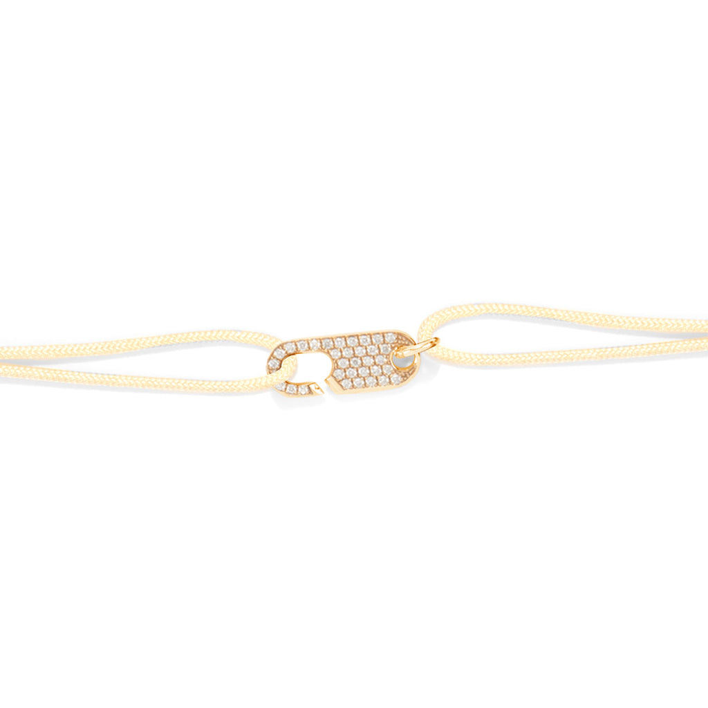 Hook diamond bracelet Single - Gold