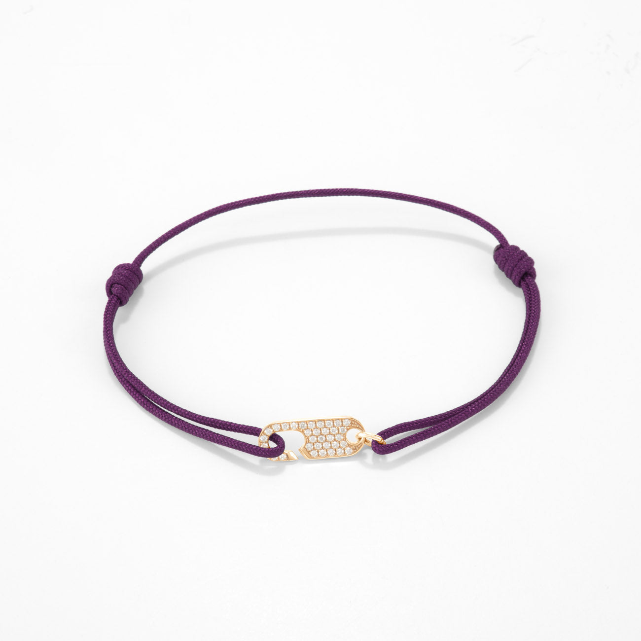 Hook diamond bracelet Single - Gold