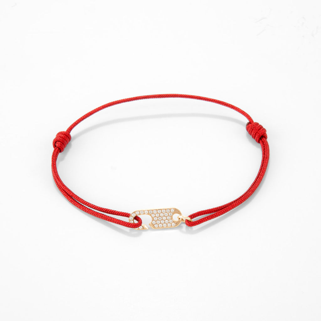 Hook diamond bracelet Single - Gold
