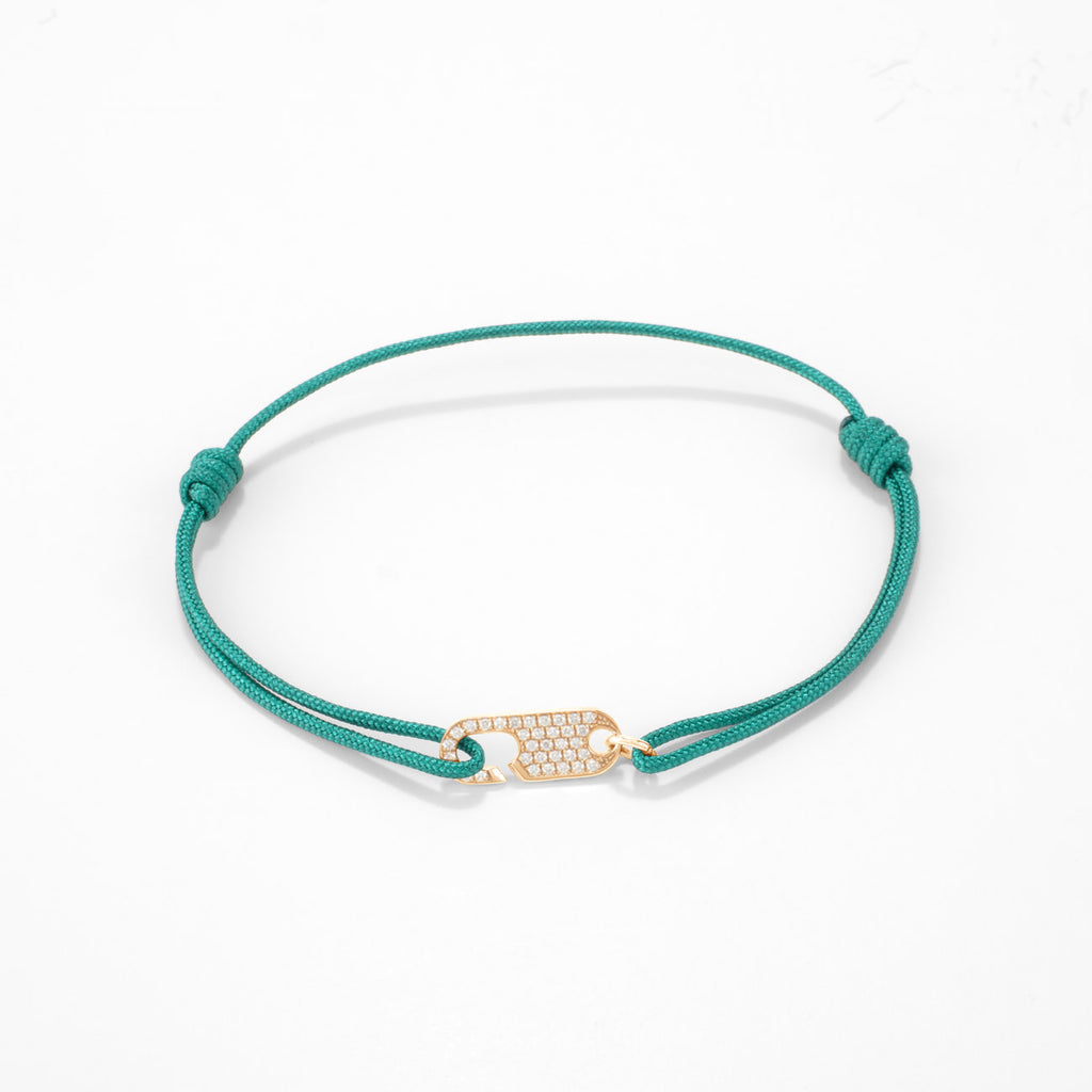 Hook diamond bracelet Single - Gold