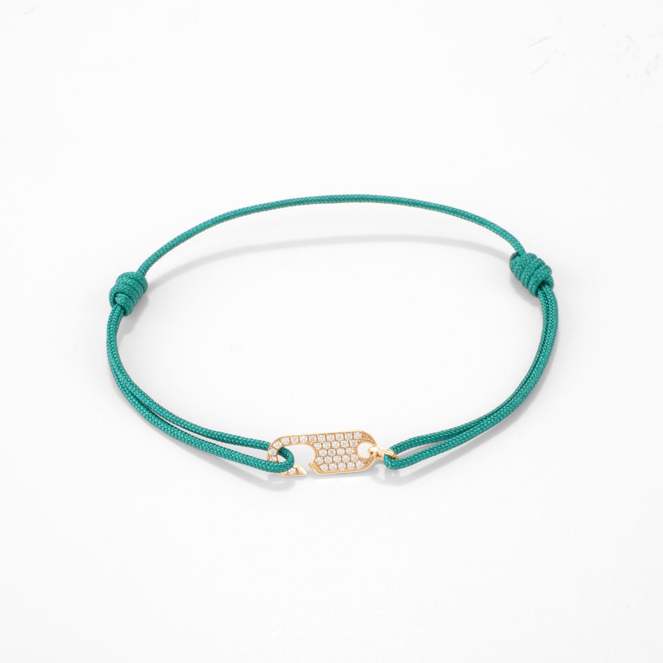 Hook diamond bracelet Single - Gold