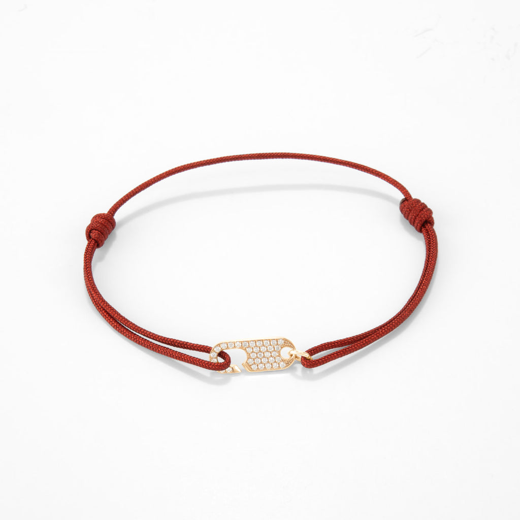 Hook diamond bracelet Single - Gold