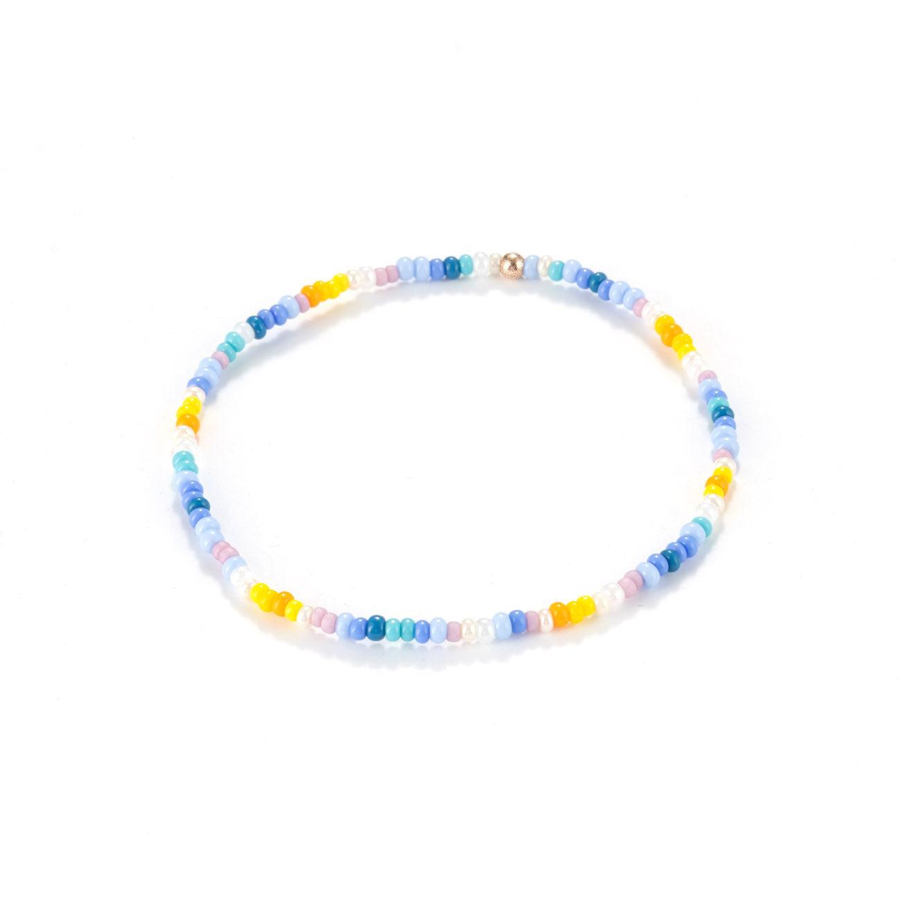 Seed beads bracelet Summer mix