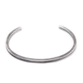 Rugged silver bangle