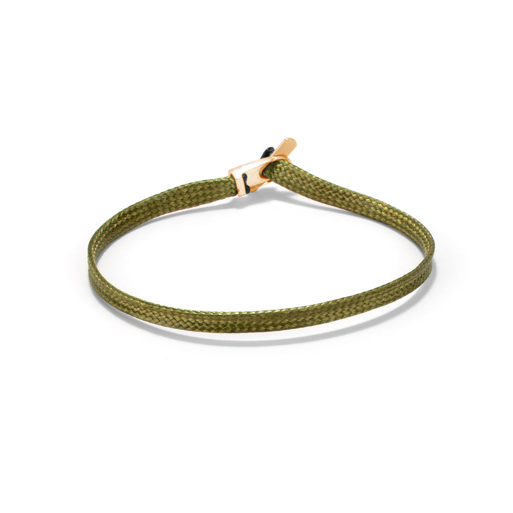 Flat cord bracelet - Gold