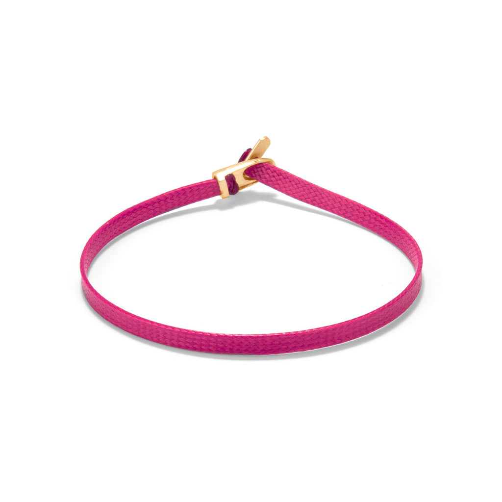 Flat cord bracelet - Gold