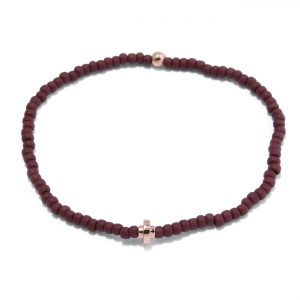 Toho bracelet with deco bead - Gold