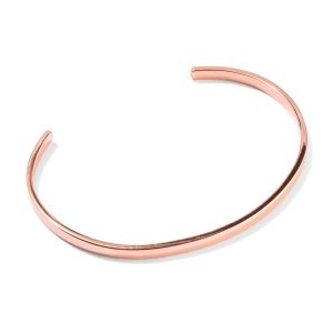 Thin gold bangle