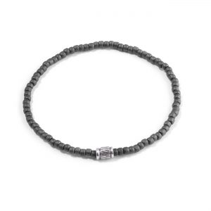 Toho bracelet with Inka bead - Silver