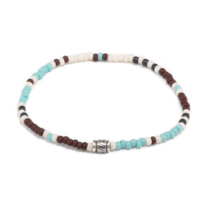 Toho bracelet with Inka bead - Silver