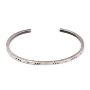 2,5 x 2,5 mm Indian Bangle - Silver