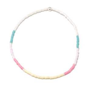 Miyuki bracelet silver - 2 (Ice cream)
