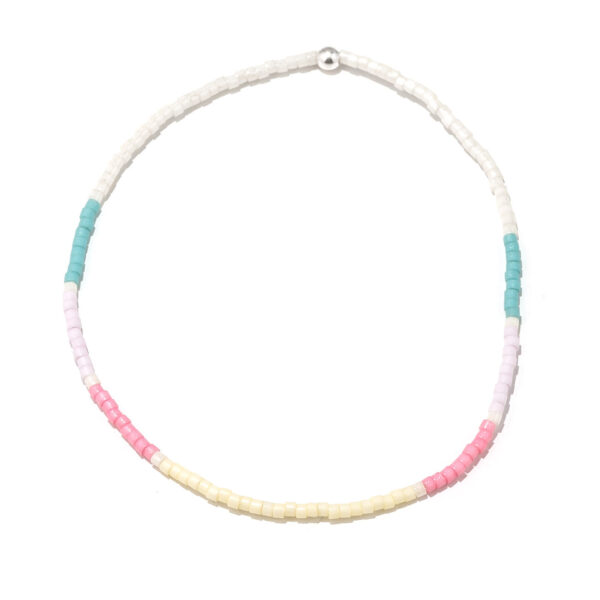 Miyuki bracelet silver - 2 (Ice cream)