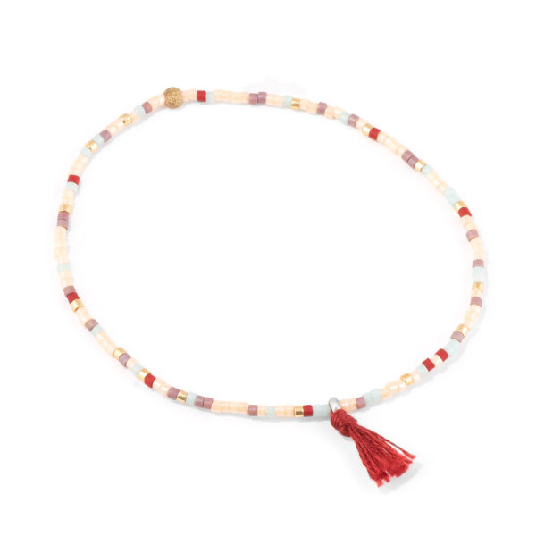 Miyuki bracelet with tassel - 4