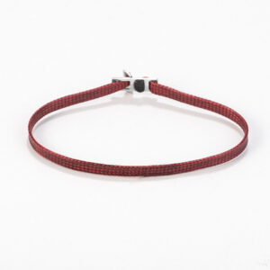 Flat cord bracelet - Silver