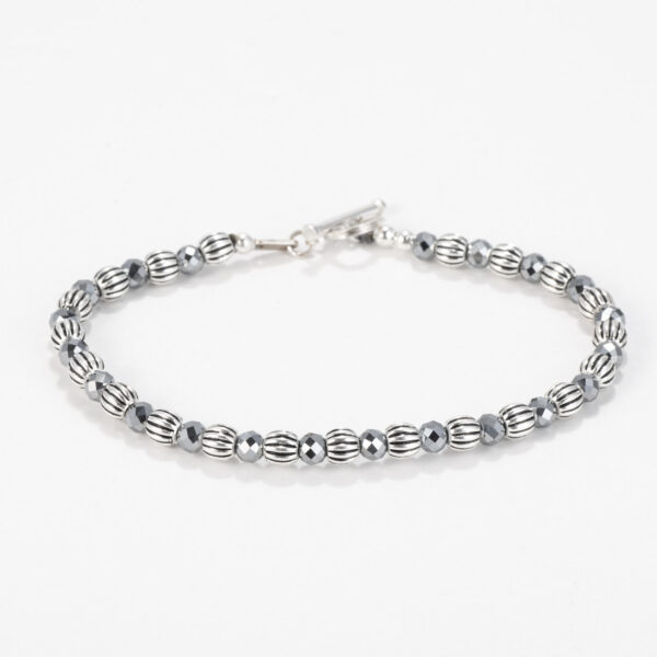 Silver and Hematite bracelet Special
