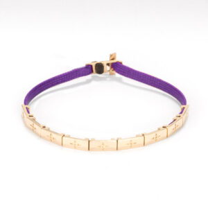 Flat cord bracelet  14k gold Logo - 9