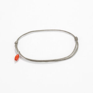 Nylon cord with Gemstone - Coral