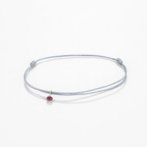 Nylon cord with Gemstone - Ruby