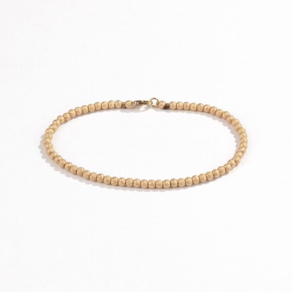 Gold beads bracelet 14k