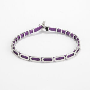 Oval brick bracelet - Silver