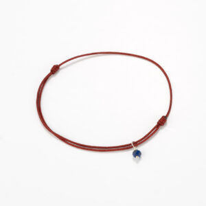 Nylon cord with Gemstone - Lapis lazuli