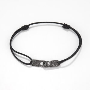 Hook Bracelet - Black Diamonds