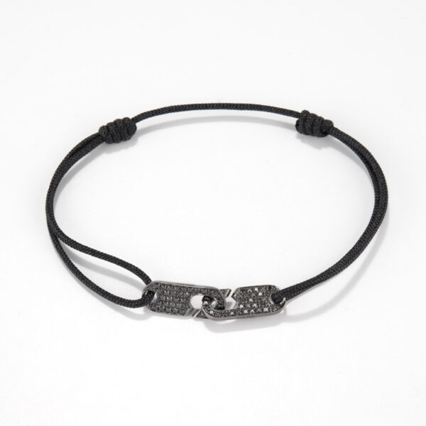 Hook Bracelet - Black Diamonds